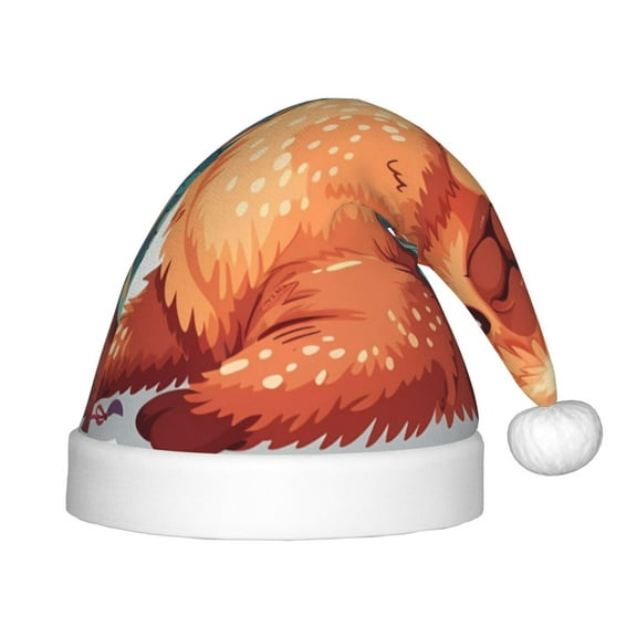Rateoe Cozy Knitting Llama Santa Hat Confortable Christmas Hat for Christmas Party Favors Fit for Kids