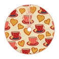 thumbnail image 1 of Rateoe Cups of Tea Pattern Christmas Tree Skirt with Ties , Christmas Tree Decorations, Farmhouse Christmas Decor Xmas Holiday Decorations-30", 1 of 6