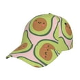 thumbnail image 1 of Rateoe Cute Avocado Pattern Baseball Cap Outdoor Cap Mountain Dad Hat - Unstructured Soft Cotton Cap-Adjustable UV Protection Cap, 1 of 6