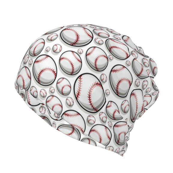 Rateoe Cute Baseball Cotton Slouchy Beanie Hat for Men/Women,Lightweight Oversize Large Thin Skull Cap Night Sleeping Cap