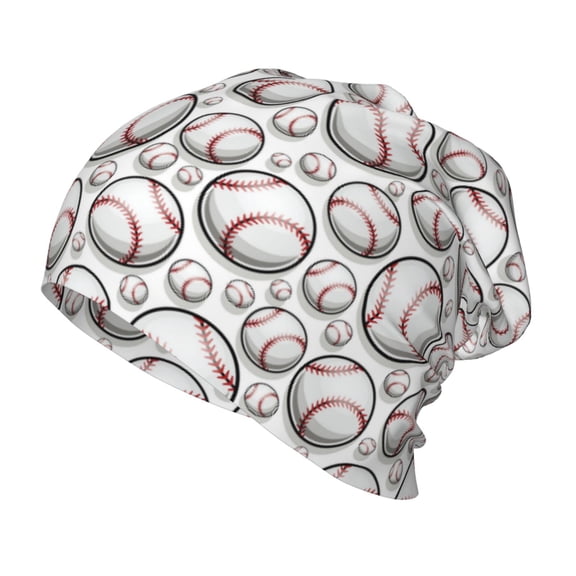 Rateoe Cute Baseball Kids Beanie Warm Knit Beanie Hats Boys Girls Winter Hat Soft Slouchy Hats for Kids
