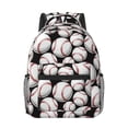 thumbnail image 1 of Rateoe Cute Baseball Pattern Durable Student Backpack Laptop Bag- Ergonomic Design, Waterproof Twill Fabric - Ideal for School, Travel, and Outdoor Activities, 1 of 6