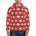 thumbnail image 1 of Rateoe Cute Baseball Pattern Mens Hoodie, Pullover Hooded Sweatshirt, Kangaroo Pocket Hoodie Ideal for Daily Wear, Travel and Home-Large, 1 of 7