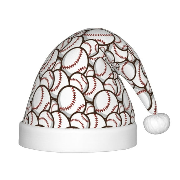 Rateoe Cute Baseball Santa Hat Confortable Christmas Hat for Christmas Party Favors Fit for Kids