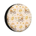 thumbnail image 1 of Rateoe Cute Bee Gnome Pattern Tire Cover Wheel Protectors Weatherproof Wheel Covers Universal Fit for Trailer Rv SUV Truck Camper Travel Trailers Accessories-15 inch, 1 of 6