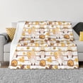 thumbnail image 1 of Rateoe Cute Bee Gnome2 Pattern Flannel Throw Blanket, Ultra-soft Blanket for Bed, Couch, Car, Hypoallergenic Anti-pilling blanket-50"x40"(Horizontal), 1 of 6