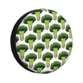 thumbnail image 1 of Rateoe Cute Broccoli Pattern Tire Cover Wheel Protectors Weatherproof Wheel Covers Universal Fit for Trailer Rv SUV Truck Camper Travel Trailers Accessories-17 inch, 1 of 6
