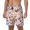thumbnail image 1 of Rateoe Cute Butterfly Flowers Pattern Men’s Swim Shorts with Compression Liner – Double-Layered Quick-Dry Swimwear, Comfortable & Stretchy Beach Shorts-X-Large, 1 of 6