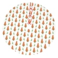 thumbnail image 1 of Rateoe Cute Carrot Print Print Christmas Tree Skirt 36" for Xmas Holiday New Year Party Circle Tree Mat Ornaments Decoration, 1 of 7
