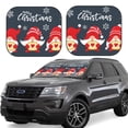 thumbnail image 1 of Rateoe Cute Christmas Gnomes (2) Pattern 2 Piece Car Windshield Sun Shade Foldable | Front Windshield Shade for Sun, Heat and UV Rays | Sunshade for Car Front Window-Small, 1 of 6
