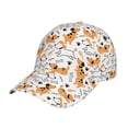 thumbnail image 1 of Rateoe Cute Dog Pattern Men’s Baseball Cap – Adjustable Curved Brim Hat, Soft Cotton Sports Cap for Outdoor, Casual, and Everyday Wear, Comfortable & Breathable, 1 of 6