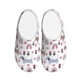 thumbnail image 1 of Rateoe Cute Dog Print Women's Men's Cotton Knit Slippers Lightweight Memory Foam Indoor House Shoes with Anti-Skid Sole-35/36, 1 of 7