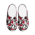 thumbnail image 1 of Rateoe Cute Dog Print Women's Men's Cotton Knit Slippers Lightweight Memory Foam Indoor House Shoes with Anti-Skid Sole-37/38, 1 of 7
