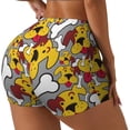 thumbnail image 1 of Rateoe Cute Dog Printed Power Workout Shorts for Women Tummy Control Squat Proof Ribbed Thick Seamless Scrunch Active Short-Medium, 1 of 8