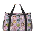 thumbnail image 1 of Rateoe Cute Donuts Pattern Gym Bag for Women, Duffle Bag for Travel with Wet Pocket, Carry on Weekender Bags for Women, Water Resistant Travel Bag Duffel Bag, 1 of 7