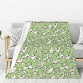 thumbnail image 1 of Rateoe Cute Frog Pattern Flannel Throw Blanket, Ultra-soft Blanket for Bed, Couch, Car, Hypoallergenic Anti-pilling blanket-40"x30"(Vertical), 1 of 6