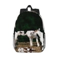 thumbnail image 1 of Rateoe Cute Goat Baby Pattern Student Backpack Water-resistant Backpack 15-inch Laptop Backpack Lightweight Adjustable School Backpack, 1 of 5
