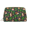 thumbnail image 1 of Rateoe Cute Hedgehogs Cactus Blue for Travel Makeup Bag,Large Capacity Cosmetic Bags for Women,Waterproof Portable Pouch Open Flat Toiletry Bag Make up Organizer, 1 of 8