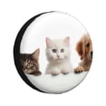 thumbnail image 1 of Rateoe Cute Kittens And Puppy Pattern Tire Cover Wheel Protectors Weatherproof Wheel Covers Universal Fit for Trailer Rv SUV Truck Camper Travel Trailers Accessories-16 inch, 1 of 6