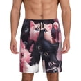 thumbnail image 1 of Rateoe Cute Kittens Group Portrait Print Men's Lounge Shorts – Soft & Breathable Pajama Bottoms with Pockets, Elastic Waistband, Lightweight Sleepwear for Nightwear & Loungewear-Small, 1 of 6