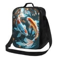 thumbnail image 1 of Rateoe Cute Koi Fish Serenity Lunch Bag Reusable Lunch Box with Shoulder Straps for Men Women Insulated Portable Lunchbox for adults Suitable for School Work Picnic, 1 of 7