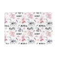thumbnail image 1 of Rateoe Cute Magic Bunny Pattern Flannel Door Mat Indoor Outdoor Entrance, Waterproof All-Weather Doormat,Fade Resistant, Low Profile Entryway Mat 16x24in, 1 of 7