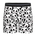 thumbnail image 1 of Rateoe Cute Panda Face Print Men’s Underwear Boxer Briefs Soft Comfortable Underwear Boxer Briefs, Long Leg Briefs,Anti-chafing Boxer Briefs, 1 of 7