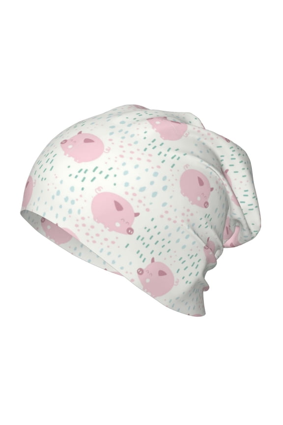 Cute Pigs Kids Beanie Warm Knit Beanie Hats Boys Girls Winter Hat Soft Slouchy Hats for Kids
