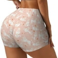 thumbnail image 1 of Rateoe Cute Poodle Dog Printed Power Workout Shorts for Women Tummy Control Squat Proof Ribbed Thick Seamless Scrunch Active Short-X-Large, 1 of 8