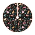thumbnail image 1 of Rateoe Cute Rabbit And Flower Pattern Christmas Tree Skirt with Ties , Christmas Tree Decorations, Farmhouse Christmas Decor Xmas Holiday Decorations-30", 1 of 6