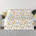 thumbnail image 1 of Rateoe Cute Rabbit Pattern Flannel Throw Blanket, Ultra-soft Blanket for Bed, Couch, Car, Hypoallergenic Anti-pilling blanket-80"x60"(Horizontal), 1 of 6