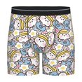 thumbnail image 1 of Rateoe Cute Rabbit Print Men’s Underwear Boxer Briefs Soft Comfortable Underwear Boxer Briefs, Long Leg Briefs,Anti-chafing Boxer Briefs, 1 of 7