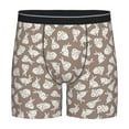 thumbnail image 1 of Rateoe Cute Rabbit Print Men’s Underwear Boxer Briefs Soft Comfortable Underwear Boxer Briefs, Long Leg Briefs,Anti-chafing Boxer Briefs, 1 of 7