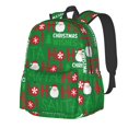 thumbnail image 1 of Rateoe Cute Santa Pattern Student Backpack,Backpack for School,Lightweight Bag,Travel Backpack,Outdoor Backpack,Large Capacity Backpack, 1 of 8