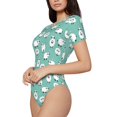 thumbnail image 1 of Rateoe Cute Sheeps Printed Women Rash Guard Short Sleeve,Tummy control Swimsuit Surfing Swimsuit Bathing Suit Short-sleeved Onesie UPF 50+, 1 of 6