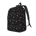 thumbnail image 1 of Rateoe Cute Skull Pattern Durable Canvas Backpack for Men & Women – Stylish & Lightweight – Adjustable Straps, Multiple Pockets – Fits 15-17 Inch LaptopsMedium, 1 of 5