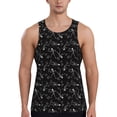 thumbnail image 1 of Rateoe Cute Skull Pattern Sleeveless Gym Shirt Muscle Tee Breathable Workout Shirt Slim-Fit Tank Quick Dry Fit Muscle Tank Top Bodybuilding Sleeveless T Shirt-3X-Large, 1 of 7