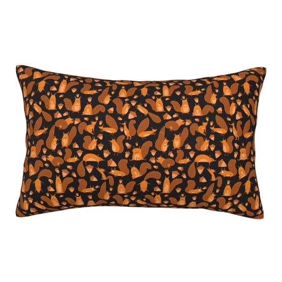 Rateoe Cute Squirrel Pattern Pillow Covers with Invisible Zipper(Pillows are not Included) Standard Pillowcases-14"x20"