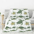 thumbnail image 1 of Rateoe Cute Turtle Pattern Flannel Throw Blanket, Ultra-soft Blanket for Bed, Couch, Car, Hypoallergenic Anti-pilling blanket-40"x30"(Vertical), 1 of 6
