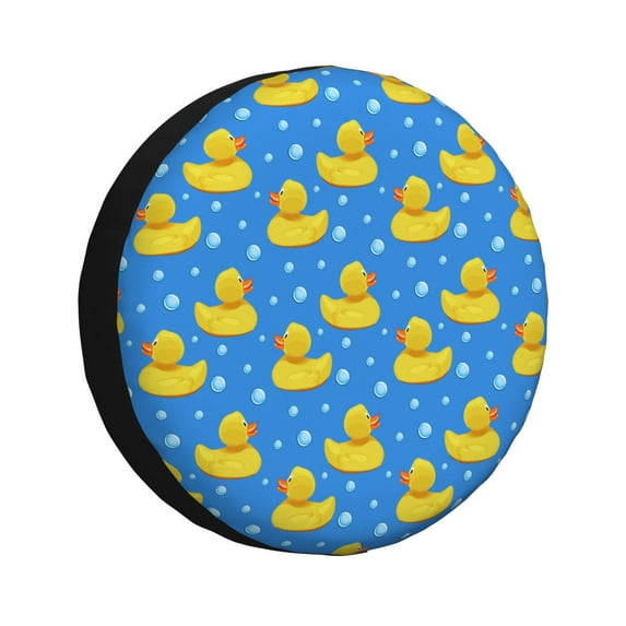 Rateoe Cute Yellow Rubber Ducks Pattern Tire Cover Wheel Protectors Weatherproof Wheel Covers Universal Fit for Trailer Rv SUV Truck Camper Travel Trailers Accessories-14 inch