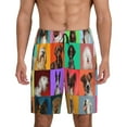 thumbnail image 1 of Rateoe Cute doggies Print Men's Lounge Shorts – Soft & Breathable Pajama Bottoms with Pockets, Elastic Waistband, Lightweight Sleepwear for Nightwear & Loungewear-Small, 1 of 6