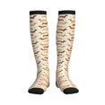 thumbnail image 1 of Rateoe Dachshund Compression Socks for Women and Men 20-30mmHg-Circulation Support Socks Knee High Nurse Pregnant Running Medical and Travel Athletic, 1 of 7