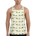 thumbnail image 1 of Rateoe Dachshund Dog Puppy Pattern Sleeveless Gym Shirt Muscle Tee Breathable Workout Shirt Slim-Fit Tank Quick Dry Fit Muscle Tank Top Bodybuilding Sleeveless T Shirt-3X-Large, 1 of 7