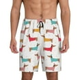 thumbnail image 1 of Rateoe Dachshund Dog Puppy Print Men's Lounge Shorts – Soft & Breathable Pajama Bottoms with Pockets, Elastic Waistband, Lightweight Sleepwear for Nightwear & Loungewear-Medium, 1 of 6