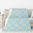 thumbnail image 1 of Rateoe Daisies Flowers Pattern Flannel Throw Blanket, Ultra-soft Blanket for Bed, Couch, Car, Hypoallergenic Anti-pilling blanket-40"x30"(Vertical), 1 of 6