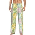 thumbnail image 1 of Rateoe Daisies Flowers Pattern Men’s Ultra-Soft Comfy Pajama Lounge Pants Sleepwear,Comfortable Lounge Wear,lightweight Pajamas, Casual Home Wear-Small, 1 of 6