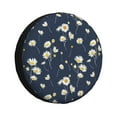 thumbnail image 1 of Rateoe Daisies Flowers Pattern Tire Cover Wheel Protectors Weatherproof Wheel Covers Universal Fit for Trailer Rv SUV Truck Camper Travel Trailers Accessories-14 inch, 1 of 6