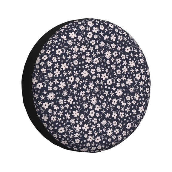 Rateoe Daisies Flowers Pattern Tire Cover Wheel Protectors Weatherproof Wheel Covers Universal Fit for Trailer Rv SUV Truck Camper Travel Trailers Accessories-15 inch
