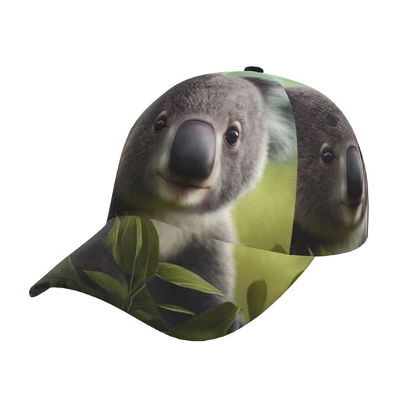 Rateoe Daisy Koala Pattern Baseball Cap Outdoor Cap Mountain Dad Hat - Unstructured Soft Cotton Cap-Adjustable UV Protection Cap