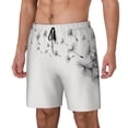 thumbnail image 1 of Rateoe Dandelion Blowing In The Wind Pattern Men’s Swim Shorts with Compression Liner – Double-Layered Quick-Dry Swimwear, Comfortable & Stretchy Beach Shorts-Large, 1 of 6